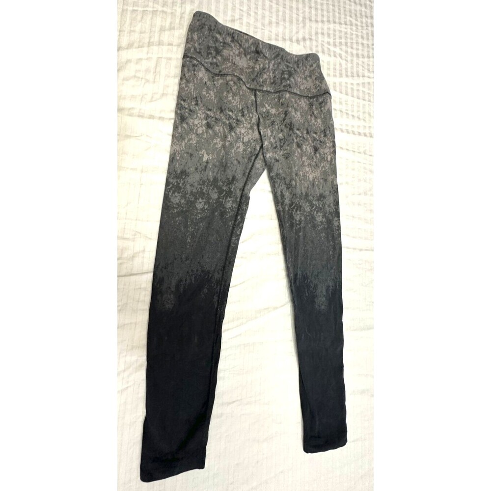 REEBOK WOMENS PULL ON ATLETIC YOGA LEGGINGS SIZE M